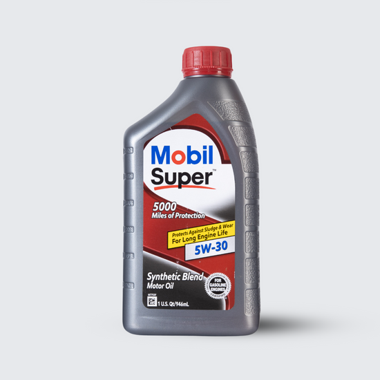 Dầu bôi trơn động cơ Mobil Super 5000 Synthetic Blend 5W30 (946 ml/chai) image